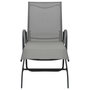 Voir la diapositive 3 : VIDAXL Chaises longues lot de 2 avec table Textilene et acier