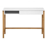 Paris Prix Bureau Design  Northgate  112cm Chêne & Blanc