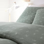Voir la diapositive 2 : ATELIER DU COTON Housse de couette 240x220cm + 2 taies d'oreiller imprimées 100% gaze de coton