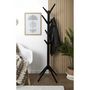 Voir la diapositive 3 : TOILINUX Portemanteau Arbre en MDF Hauteur 178 cm - Noir