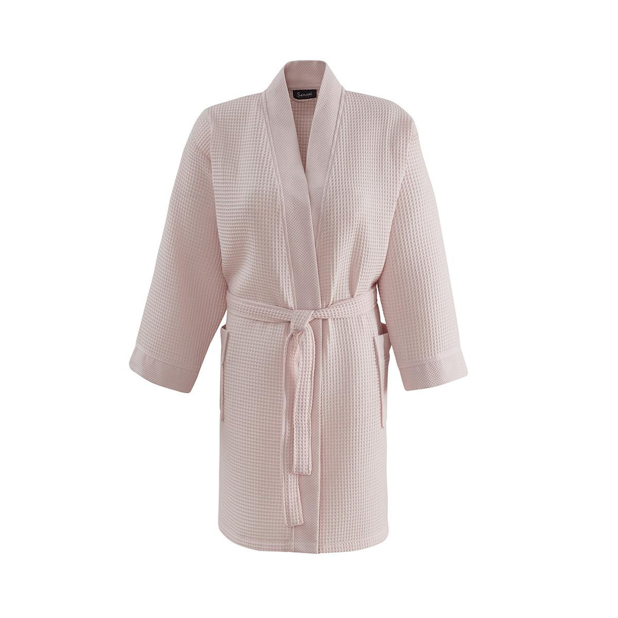 Voir la diapositive 1 : Sensei Maison Peignoir court femme nid d'Abeille col piqué SPA