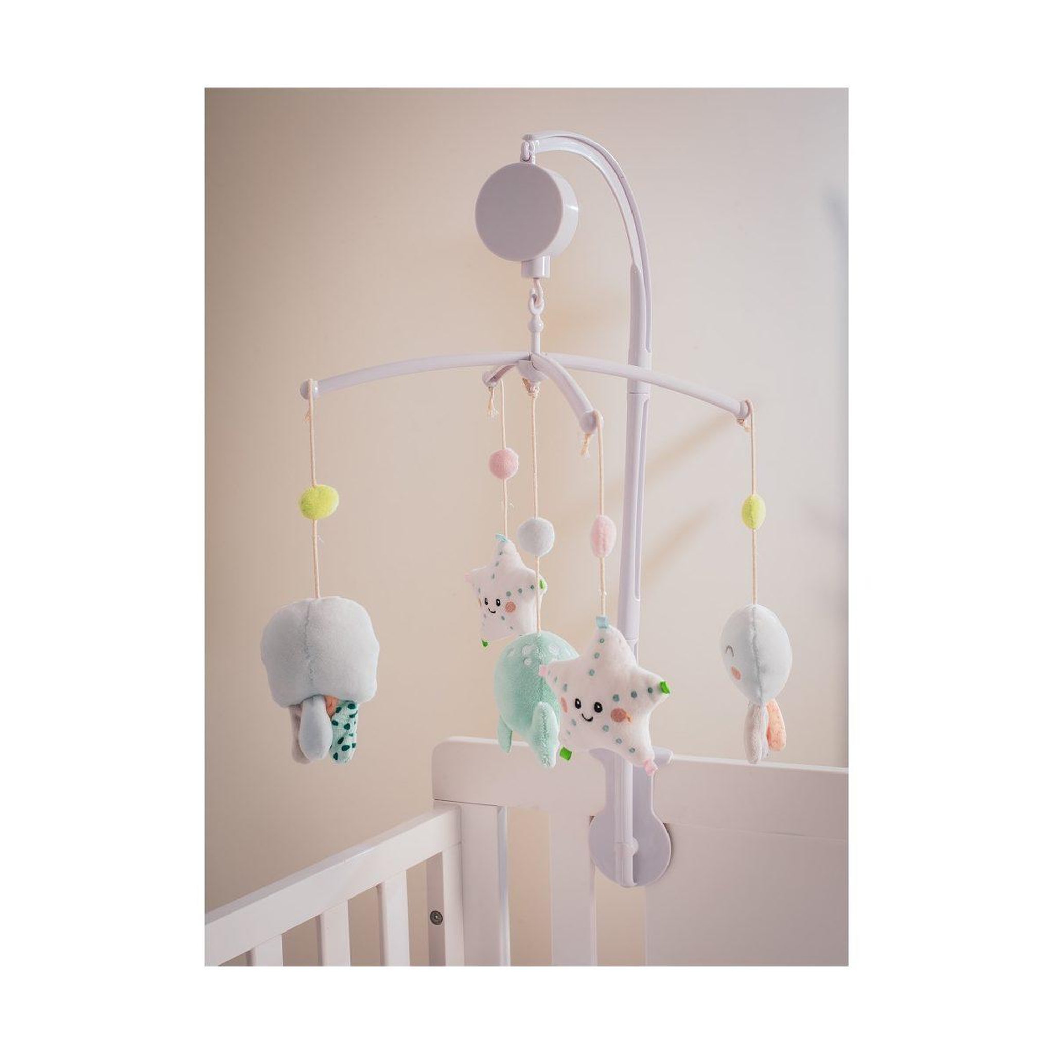 Voir la diapositive 4 : INTERBABY Carrousel musical  pulpo - mobile de lit bébé