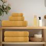 Voir la diapositive 3 : VIDAXL Serviettes de visage 4 pcs doré 30x30 cm 360 g m² 100% coton