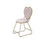 Voir la diapositive 3 : Paris Prix Chaise Design Coeur  Heart  80cm Rose & Or