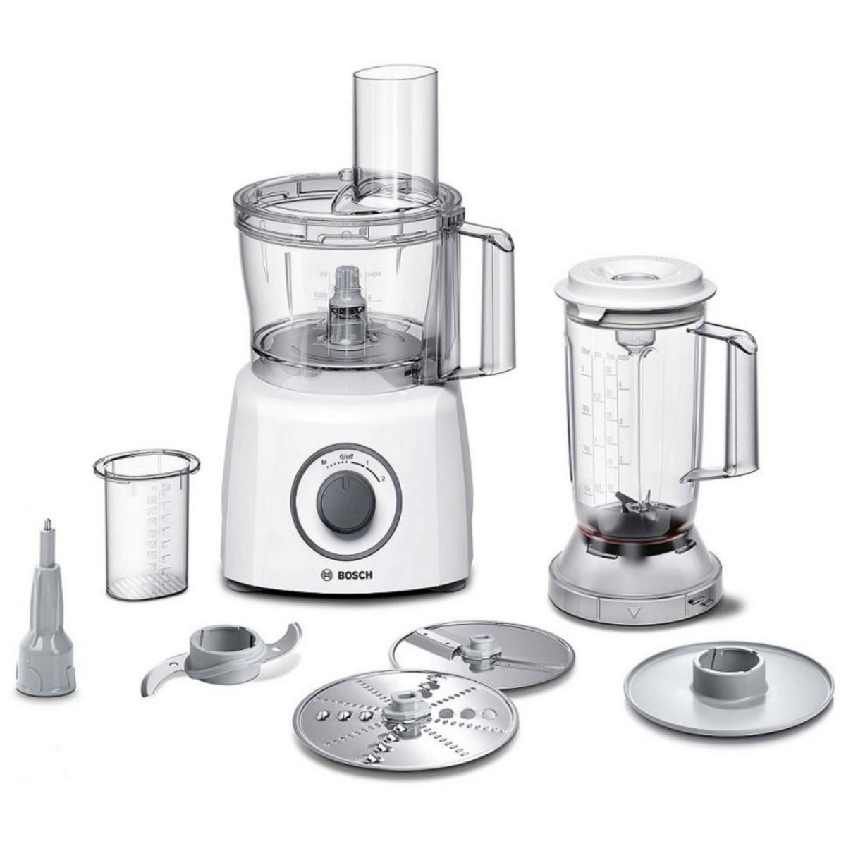 BOSCH Robot multifonctions 2.3l 800w blanc - mcm3200w