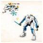 LEGO Ninjago 71761 - Le robot de puissance de Zane - Évolution, avec Figurines Serpent, Bataille Ninja avec bannière de mission à collectionner