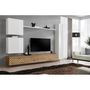 Voir la diapositive 2 : Paris Prix Ensemble Meuble TV  Switch Lamel VIII  280cm Naturel & Blanc