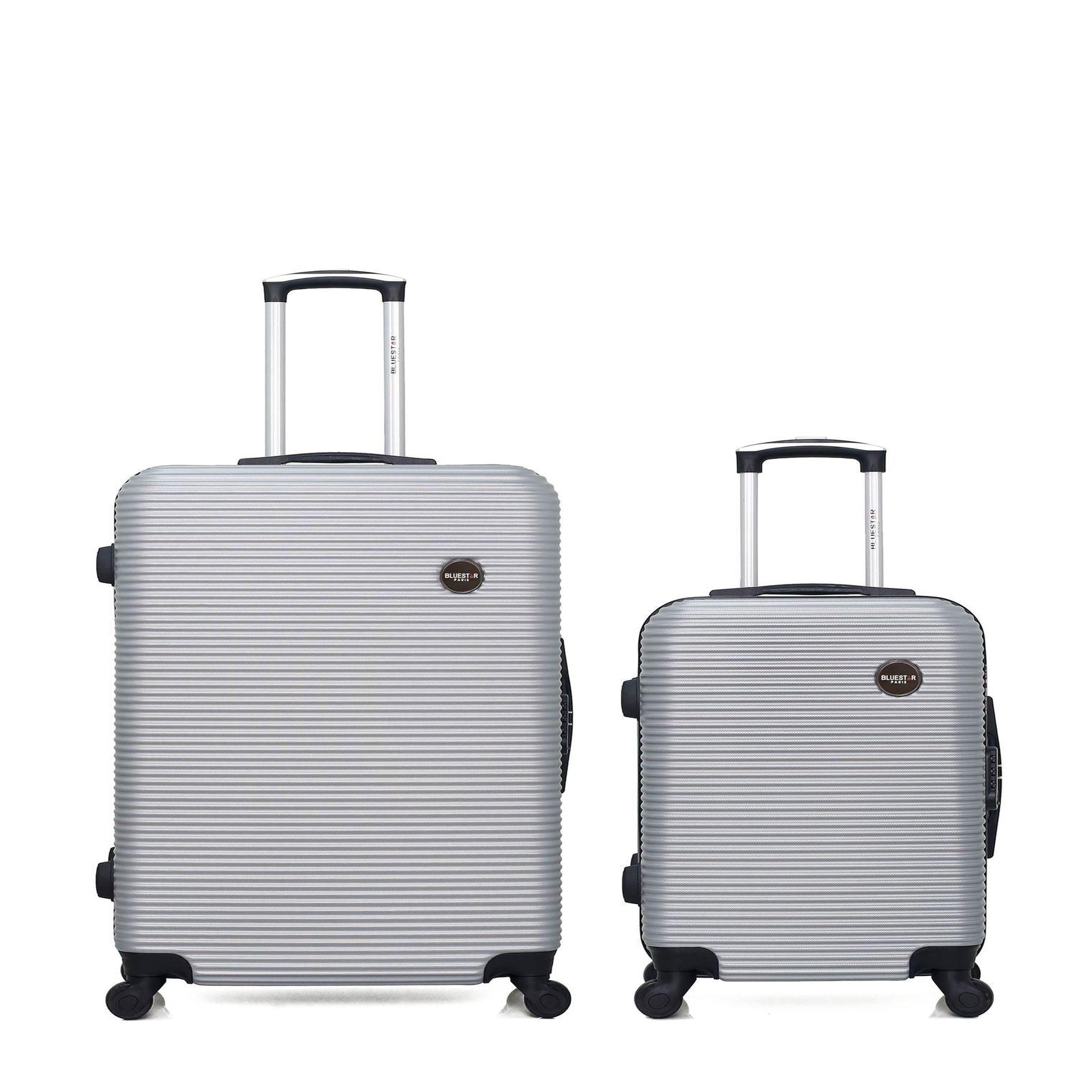 BLUESTAR BLUESTAR - LOT DE 2 - Valises grand format et cabine LONDON. Coloris disponibles : Gris
