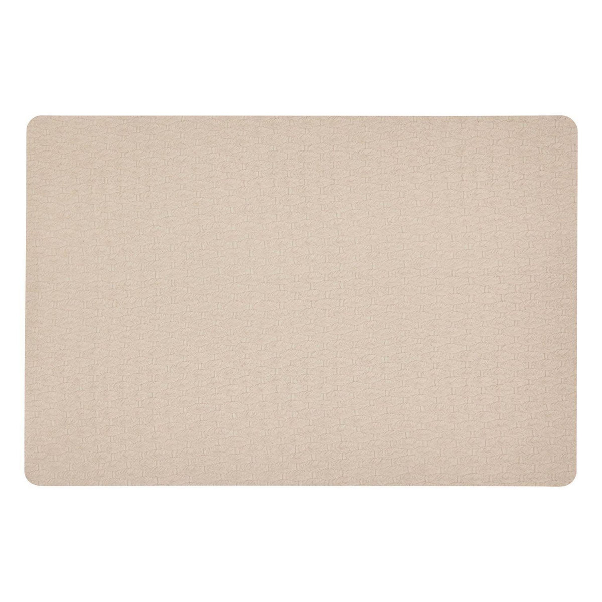 ATMOSPHERA Lot de 6 sets de table effet tressé ELY - 49 x 33 cm - Beige