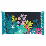 Paris Prix Tapis Imprimé à Franges  Hawaï  50x80cm Bleu