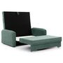 Voir la diapositive 4 : BEST MOBILIER Michelle - canapé droit 3 places convertible avec coffre en velours