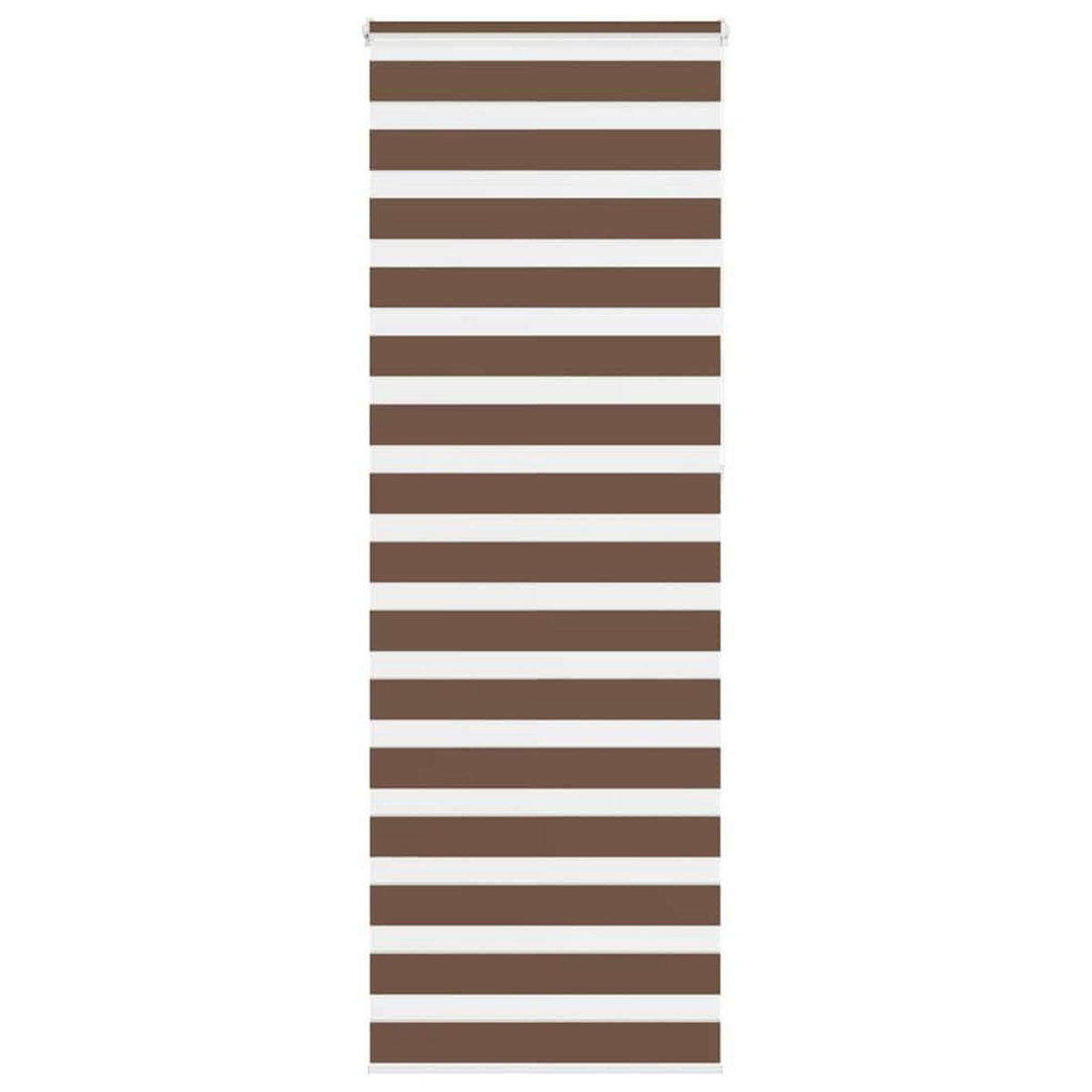 VIDAXL Store zebre marron 75x230 cm largeur du tissu 70,9 cm polyester