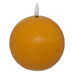 ATMOSPHERA Bougie Boule à LED  Molia  10cm Jaune