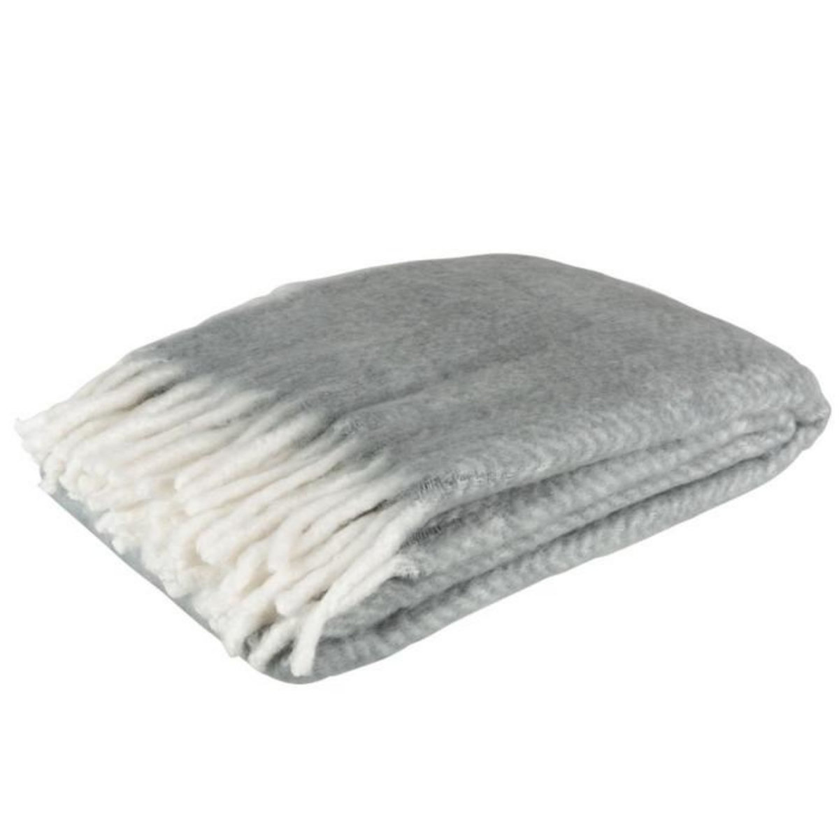 Paris Prix Plaid Déco  Alpha  136x190cm Gris & Blanc