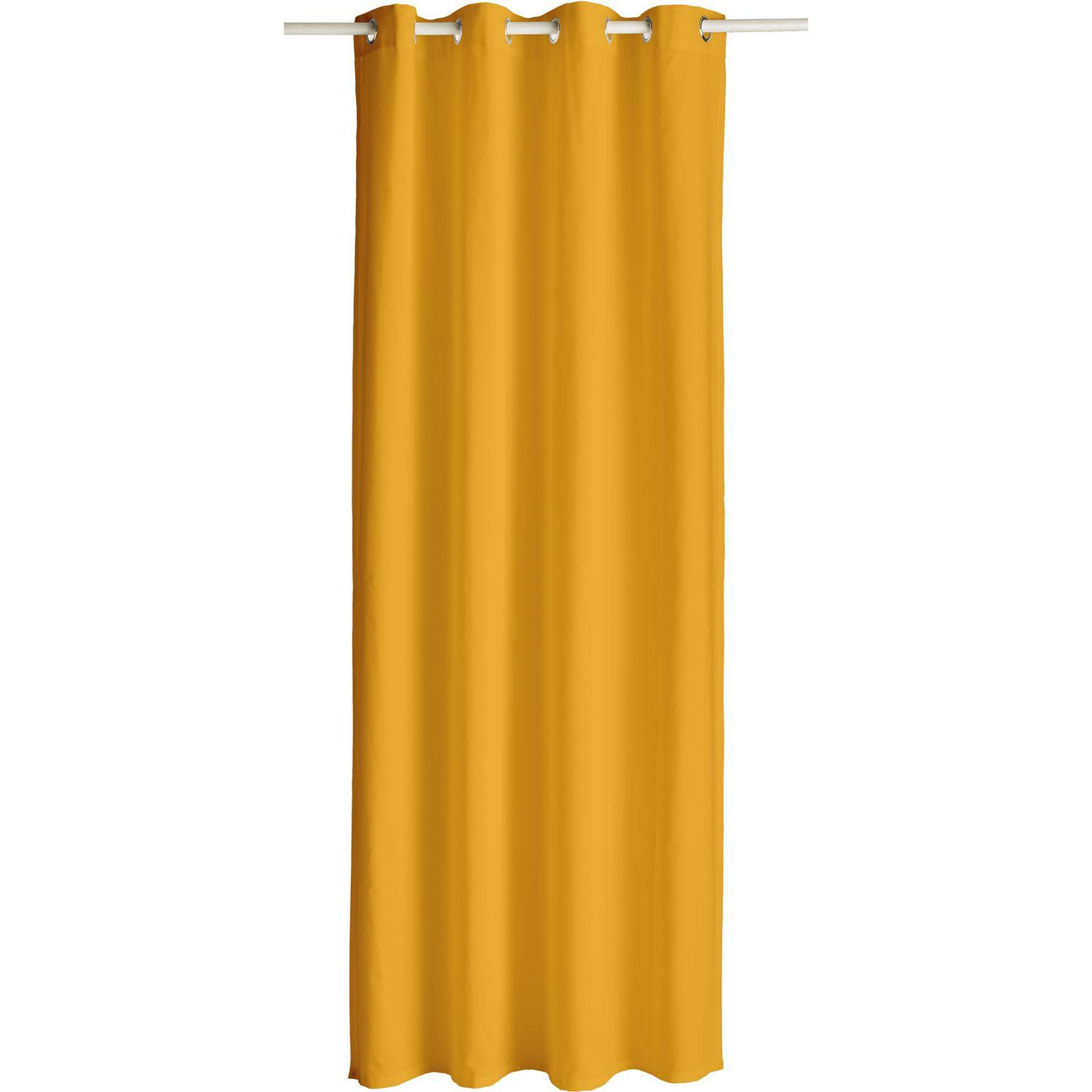 TODAY Rideau à oeillets en coton 140x250 cm. Coloris disponibles : Jaune