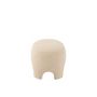 Voir la diapositive 2 : Paris Prix Pouf Design Tricoté  Erwin  55cm Blanc
