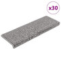 Voir la diapositive 1 : VIDAXL Tapis d'escalier 30 pcs 65x21x4 cm gris