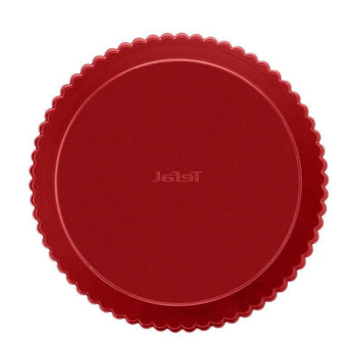 TEFAL TEFAL Moule a tarte Delibake en acier - O 28 cm - Rouge et gris - Fond amovible