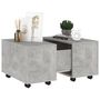 Voir la diapositive 4 : VIDAXL Table basse gris beton 60x60x38 cm bois d'ingenierie