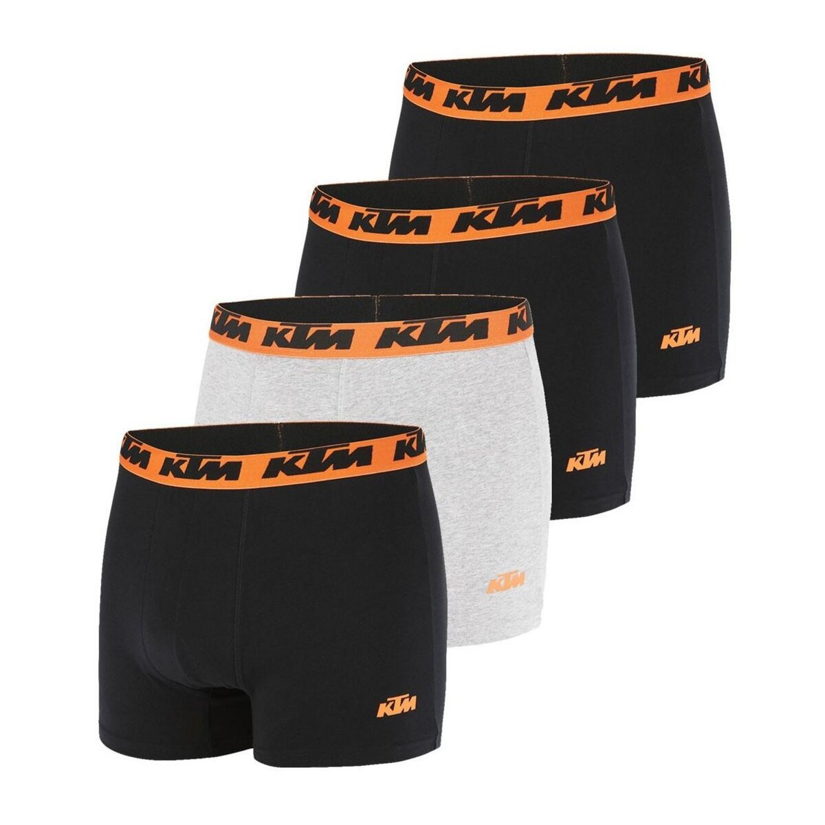 KTM Lot de 4 Boxers coton homme KTM pas cher Auchan