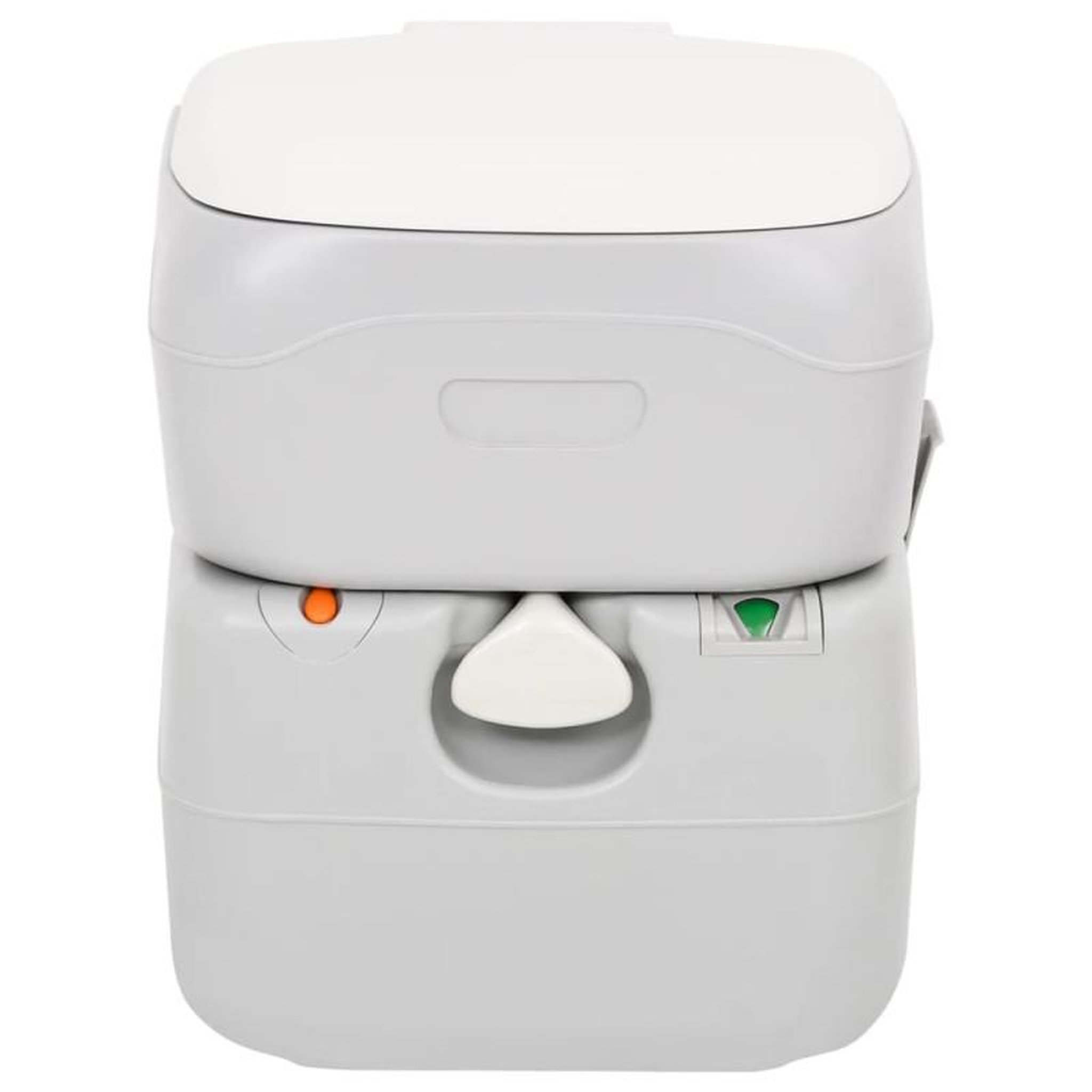 Voir la diapositive 2 : VIDAXL Toilette de camping portable gris et blanc 22+12 L PEHD