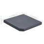 Voir la diapositive 6 : VIDAXL Plaque de poids de parasol Noir Granite Carre 25 kg