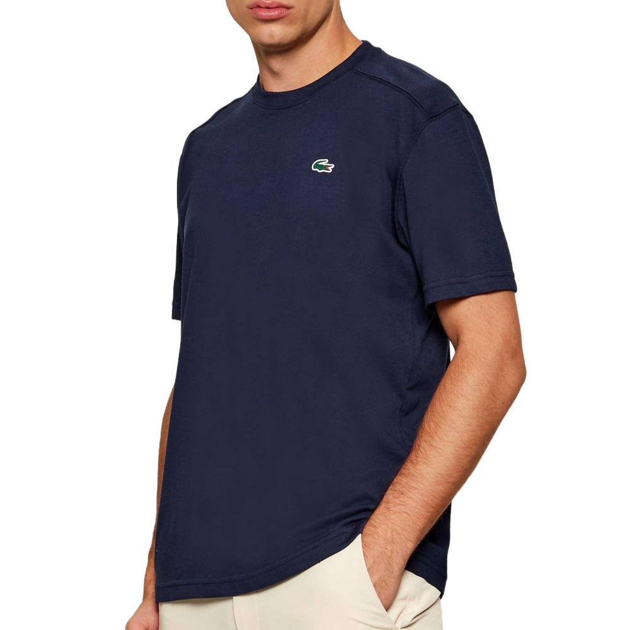 Lacoste T-shirt marine homme lacoste th76181. Coloris disponibles : Bleu