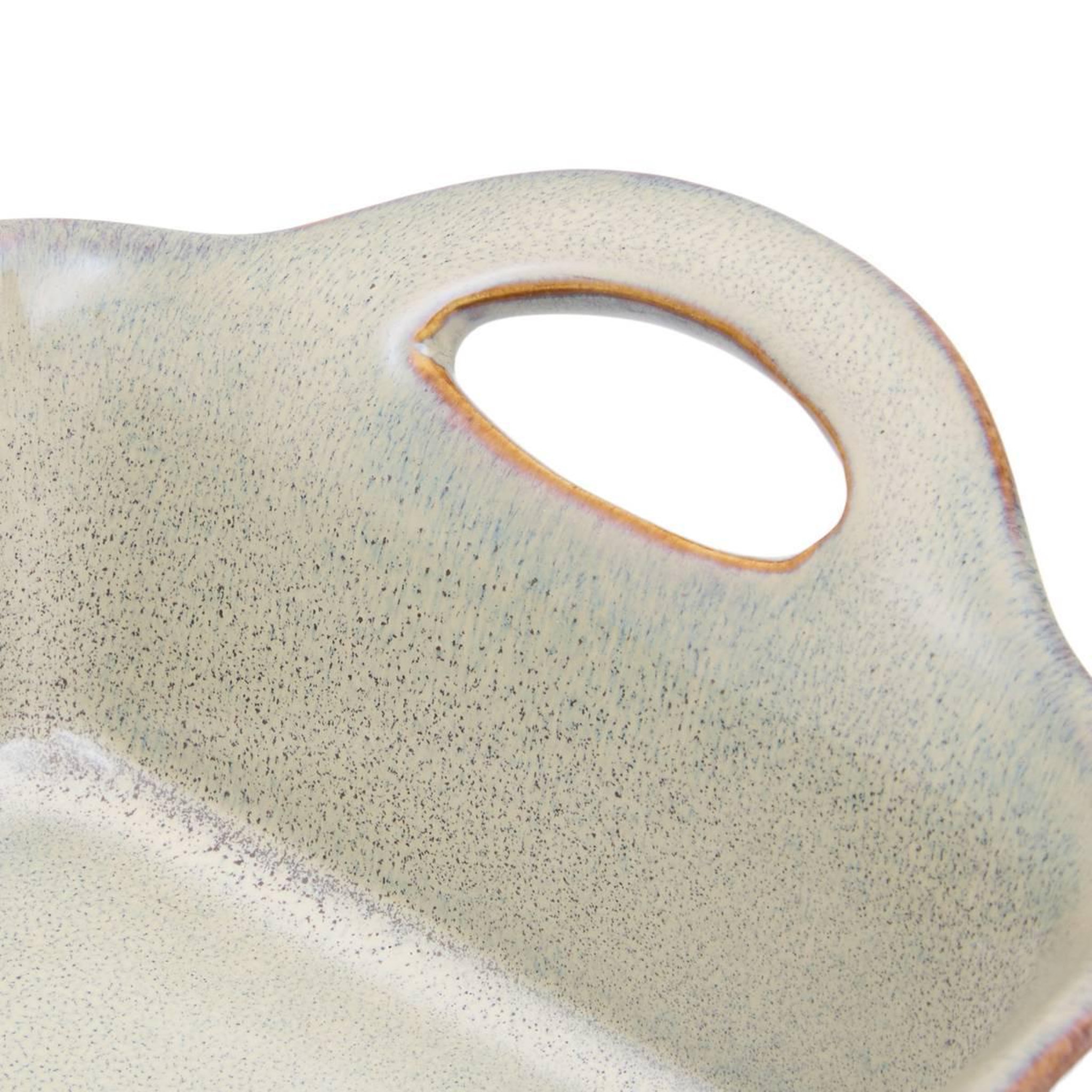Voir la diapositive 2 : SECRET DE GOURMET Plat à four carré en grès  terre inconnue  16cm vert