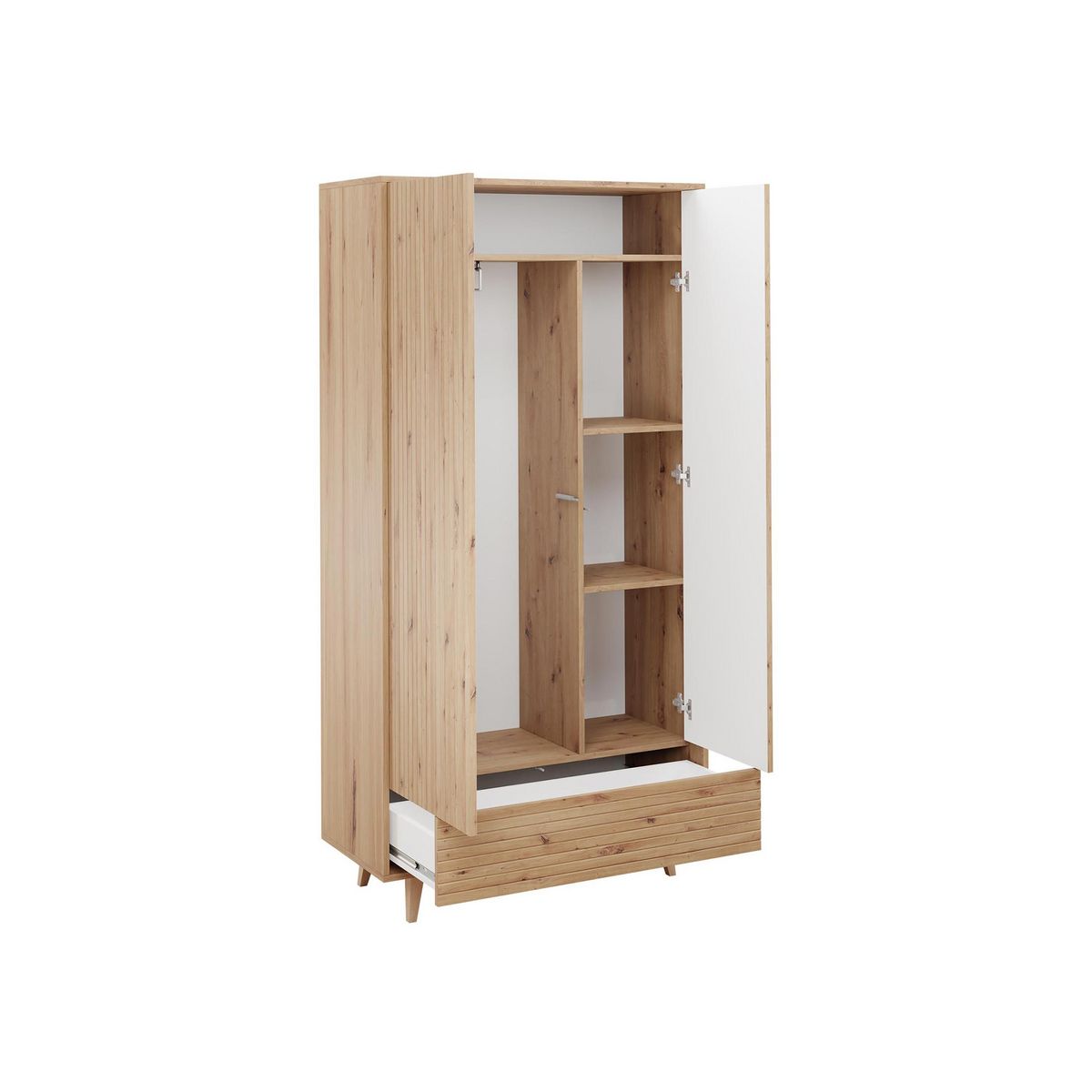 BEST MOBILIER Diego - armoire - effet bois - 92x180 cm