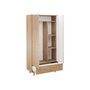 Voir la diapositive 2 : BEST MOBILIER Diego - armoire - effet bois - 92x180 cm