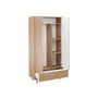 Voir la diapositive 2 : BEST MOBILIER Diego - armoire - effet bois - 92x180 cm