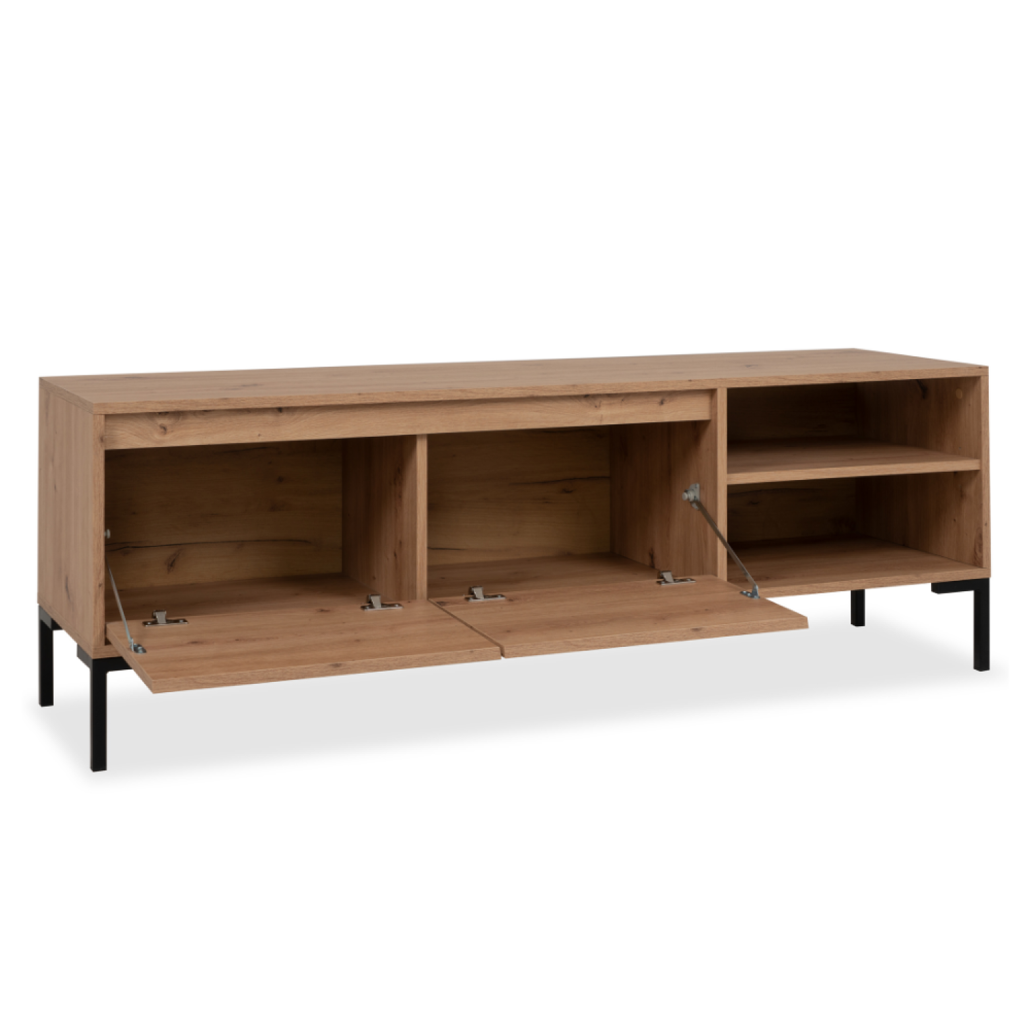 Voir la diapositive 5 : CONCEPT USINE Meuble tv en bois avec placard navi