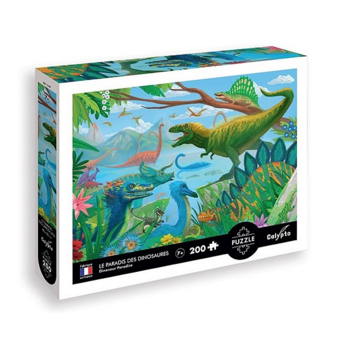 Sentosphere puzzle 200 pièces le paradis des dinosaures