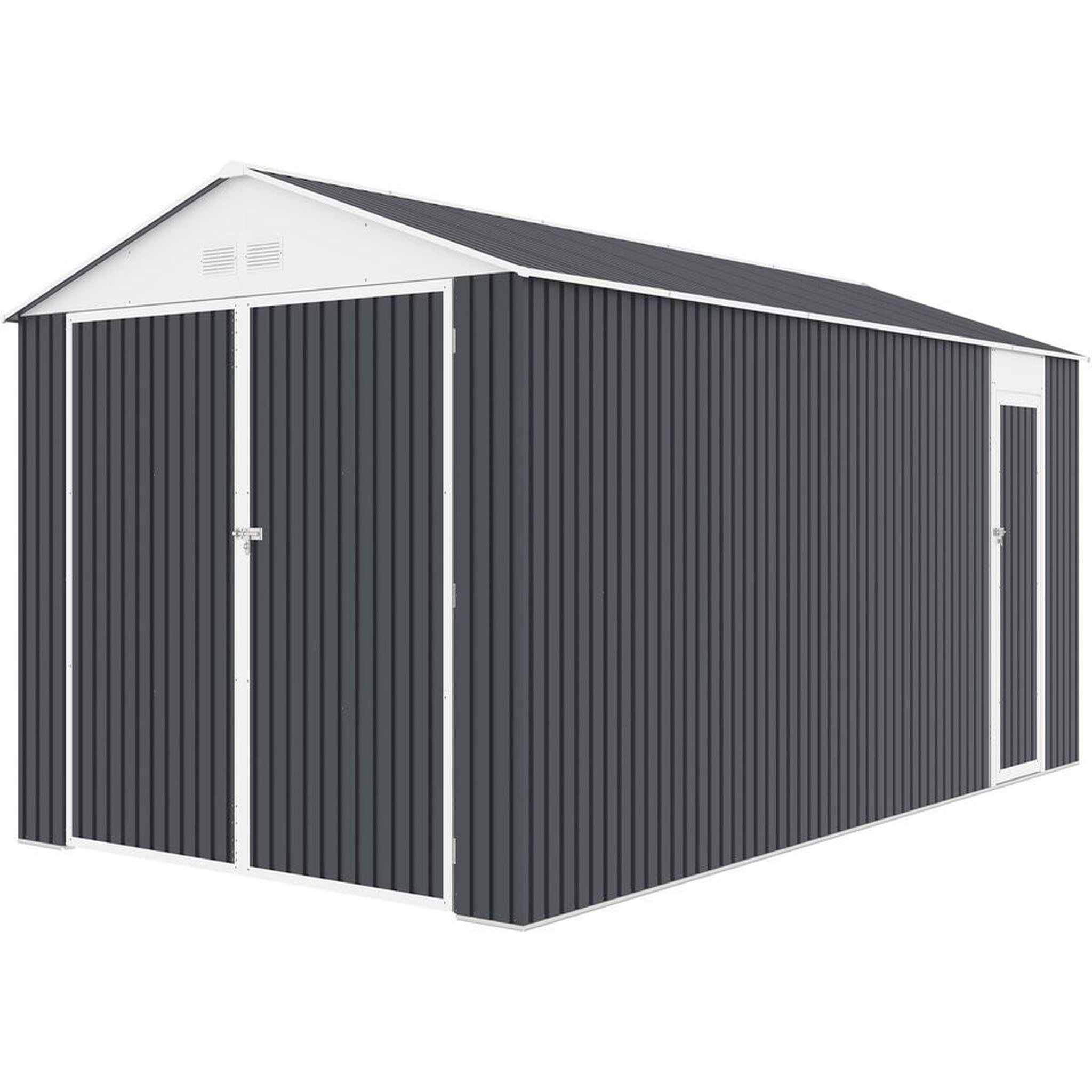 Habitat et Jardin Garage en métal  Houston  18,56m²  - Anthracite