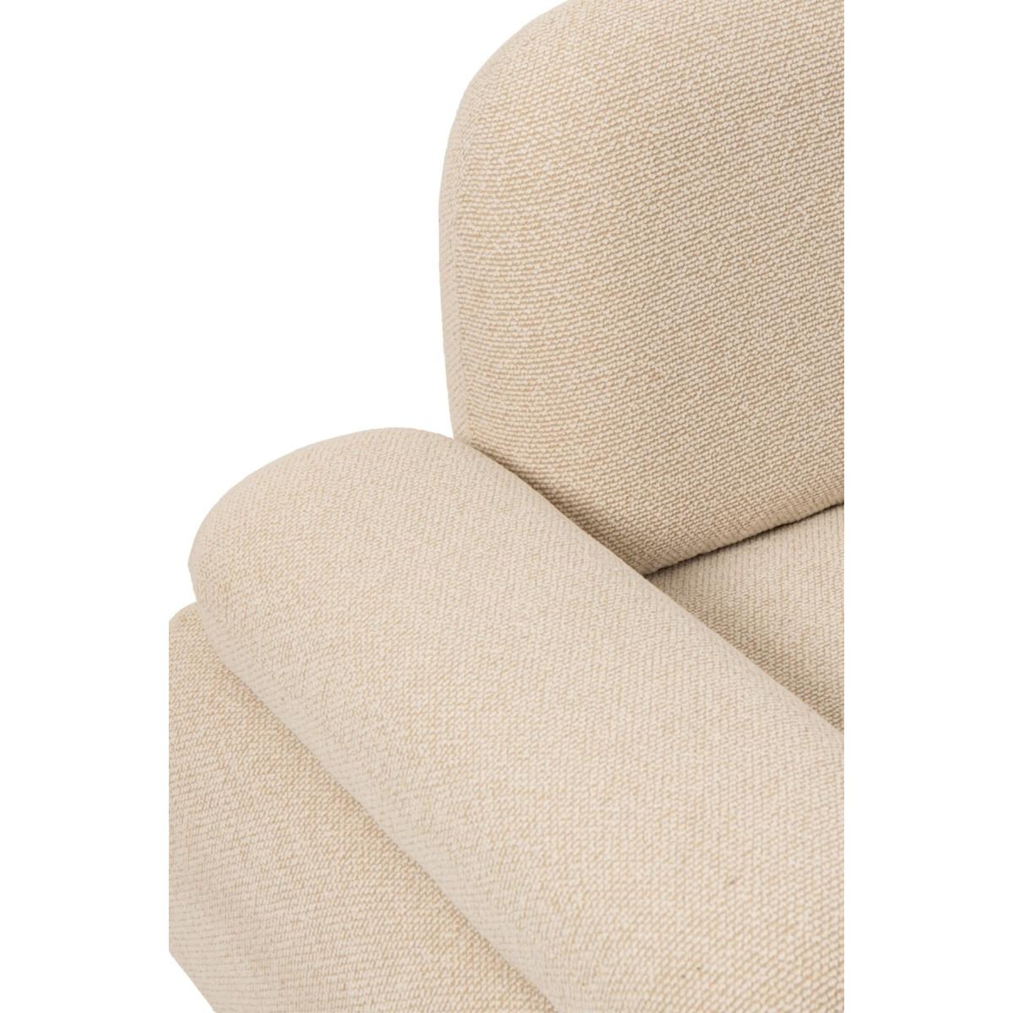 Voir la diapositive 3 : J-LINE Canapé d'angle modulable  margo  152cm écru