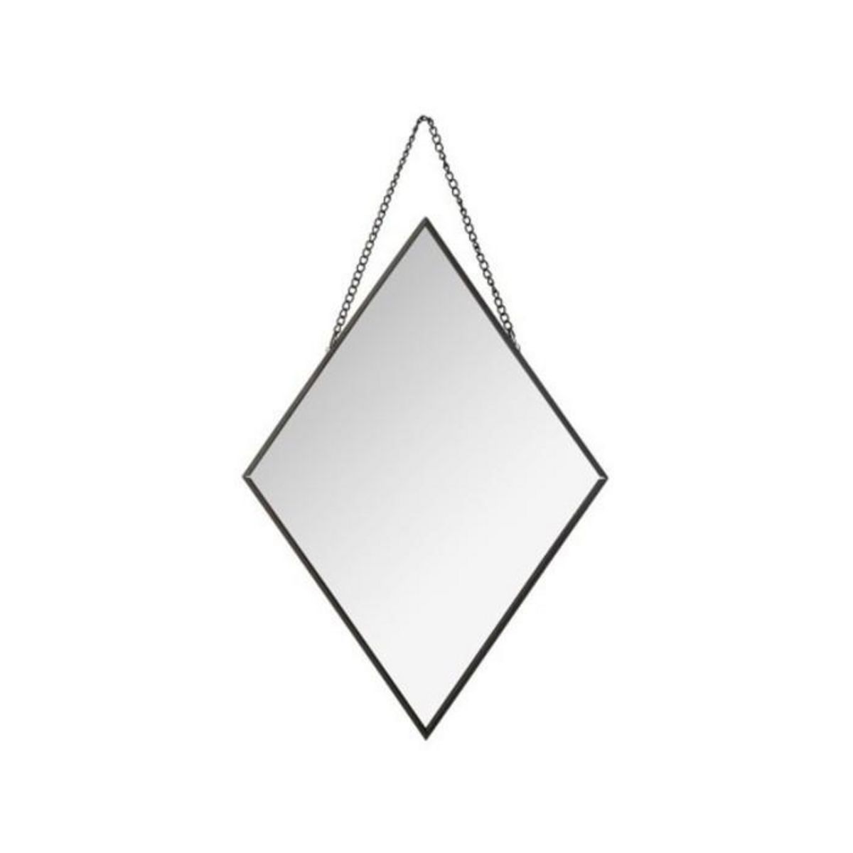 ATMOSPHERA Lot de 3 Miroirs à Chaînes  Losange  38cm Noir