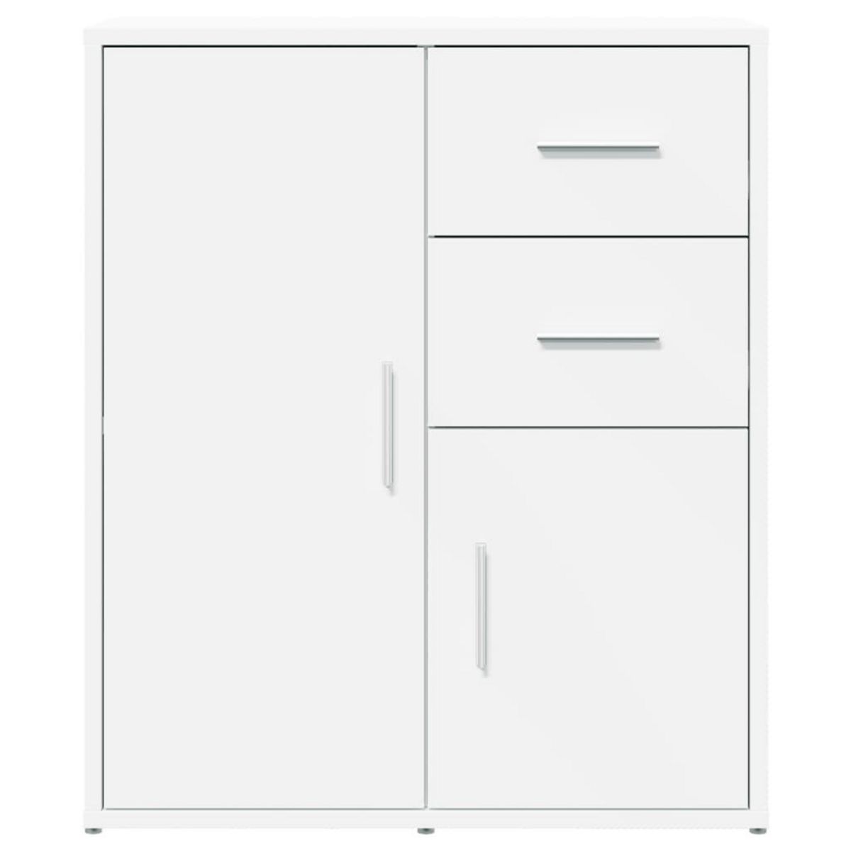 VIDAXL Buffets 2 pcs blanc 60x31x70 cm bois d'ingenierie