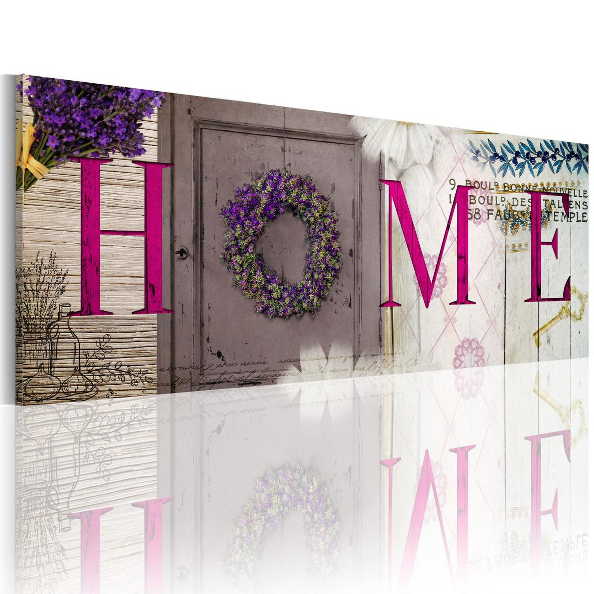 Paris Prix Tableau imprimé  vintage porch. Coloris disponibles : Multicolore