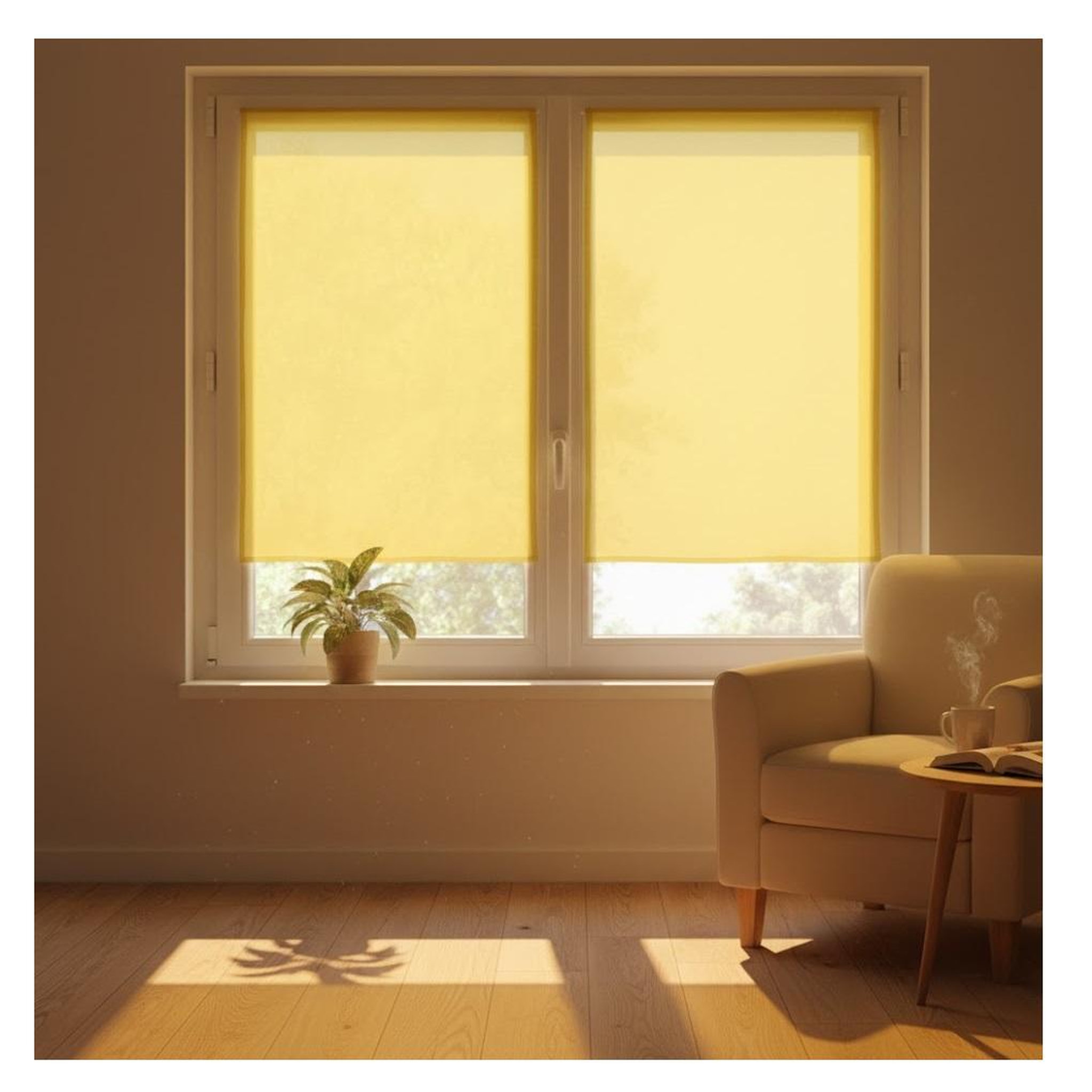 Voir la diapositive 2 : Eden Paire de rideaux voile uni brise bise