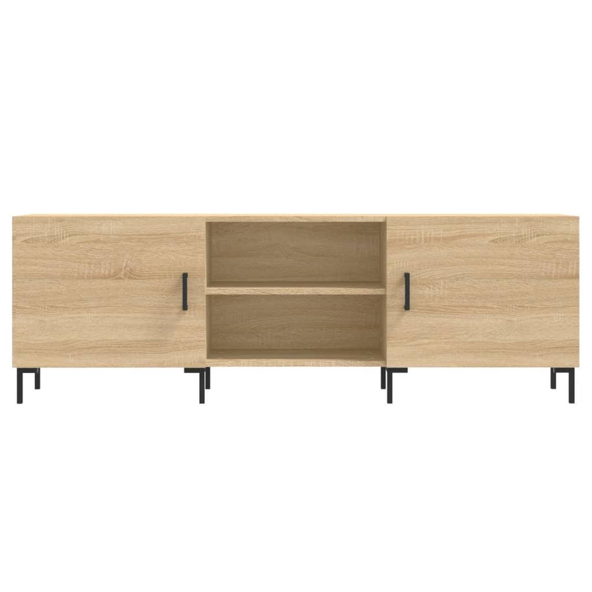 Voir la diapositive 5 : VIDAXL Meuble TV chene sonoma 150x30x50 cm bois d'ingenierie