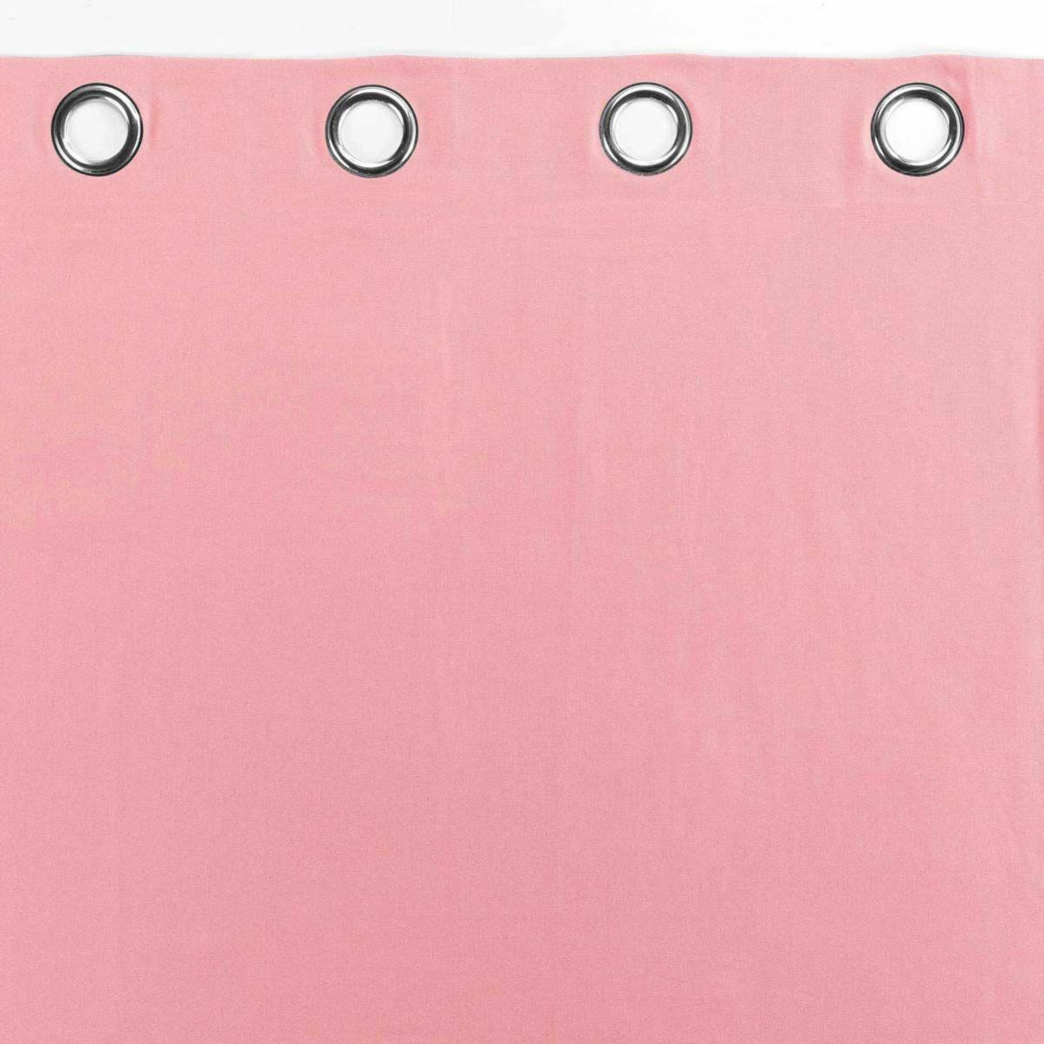 Voir la diapositive 3 : Douceur d'Intérieur Rideau à oeillets  panama  140x240cm rose dragée