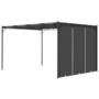 Voir la diapositive 4 : VIDAXL Belvedere de jardin avec rideau lateral 4x3x2,25 m Anthracite