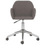 Voir la diapositive 3 : VIDAXL Chaise pivotante de bureau Gris fonce Tissu
