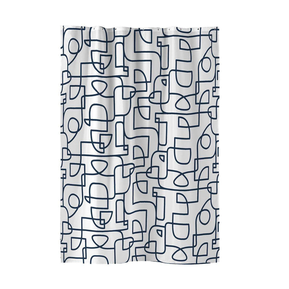 Paris Prix Rideau de Douche  Labyrinthe  180x200cm Blanc