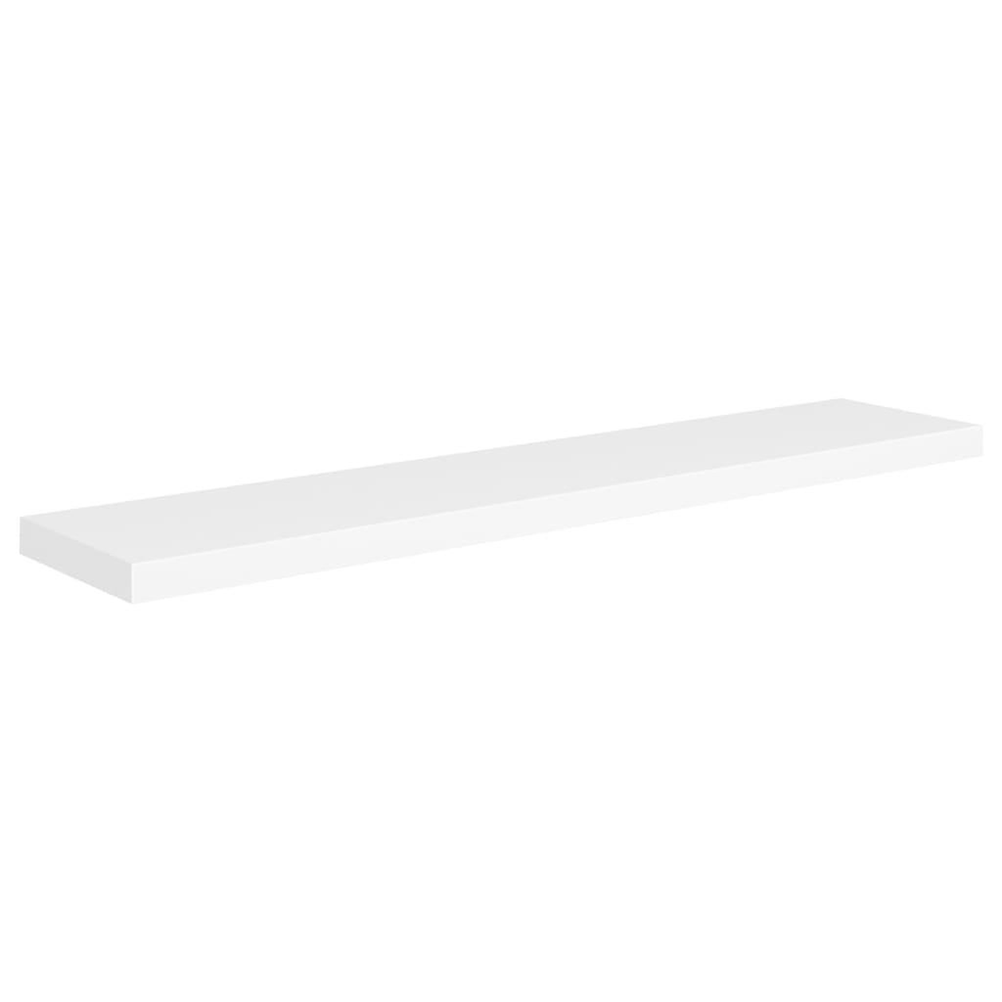 Voir la diapositive 2 : VIDAXL Etagere murale flottante blanc 120x23,5x3,8 cm MDF
