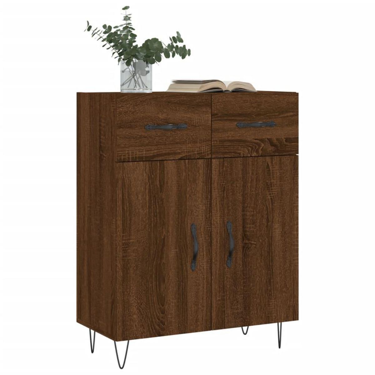 VIDAXL Buffet chene marron 69,5x34x90 cm bois d'ingenierie