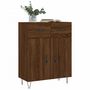 Voir la diapositive 3 : VIDAXL Buffet chene marron 69,5x34x90 cm bois d'ingenierie
