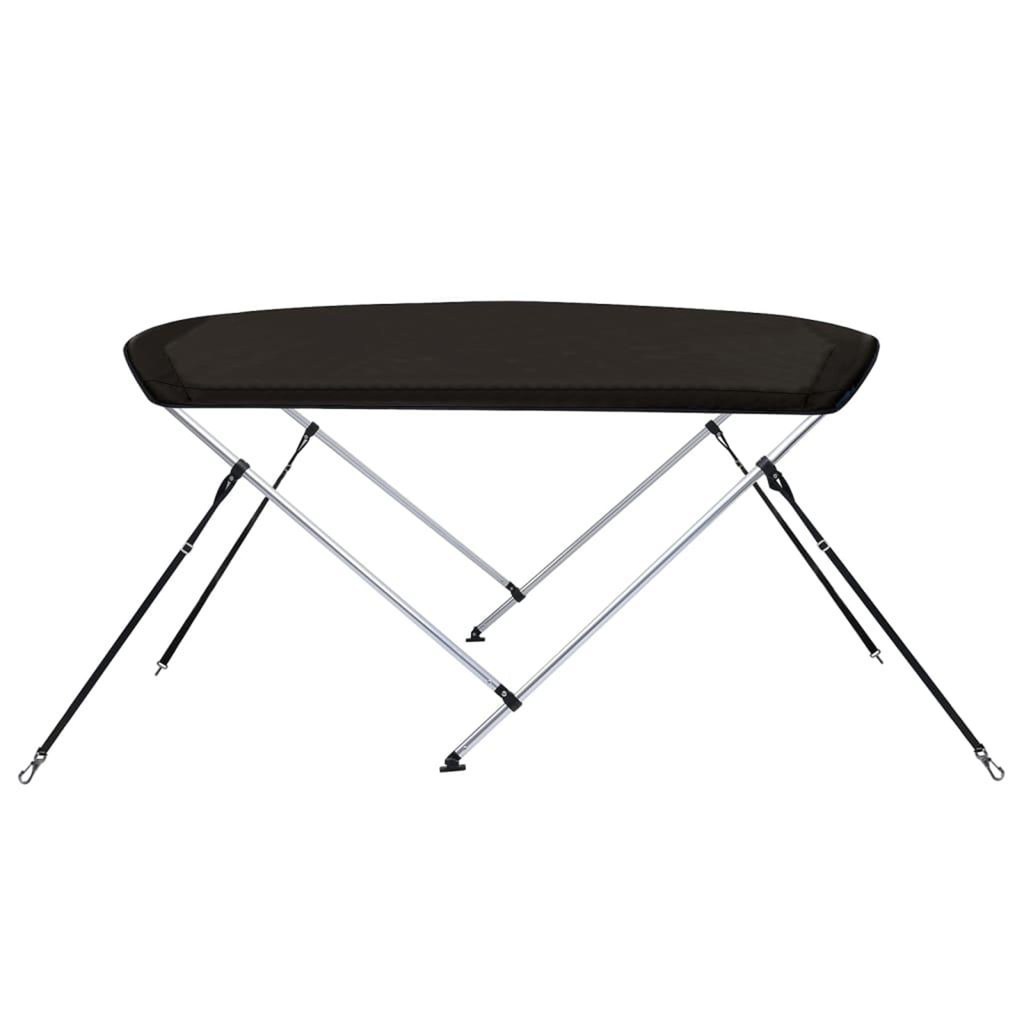 Voir la diapositive 5 : VIDAXL Auvent bimini a 2 arceaux noir 180x150x110 cm