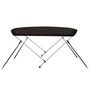 Voir la diapositive 5 : VIDAXL Auvent bimini a 2 arceaux noir 180x150x110 cm