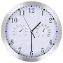 Voir la diapositive 2 : VIDAXL Horloge murale a quartz Hygrometre et thermometre 30 cm Blanc